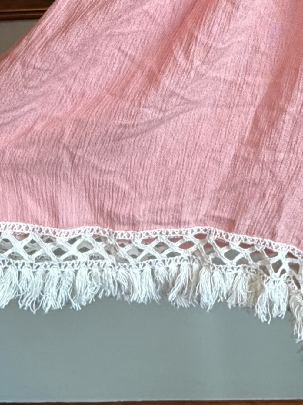 Style Rack Pink Lace-Trim Romper - Picture 3 of 5